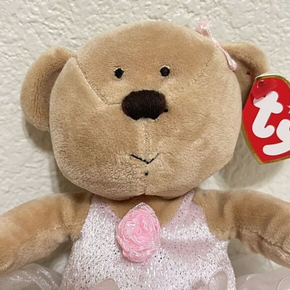 TY Beanie Baby PIROUETTE the Ballerina Bear Retired w/ Tag - Picture 4 of 11